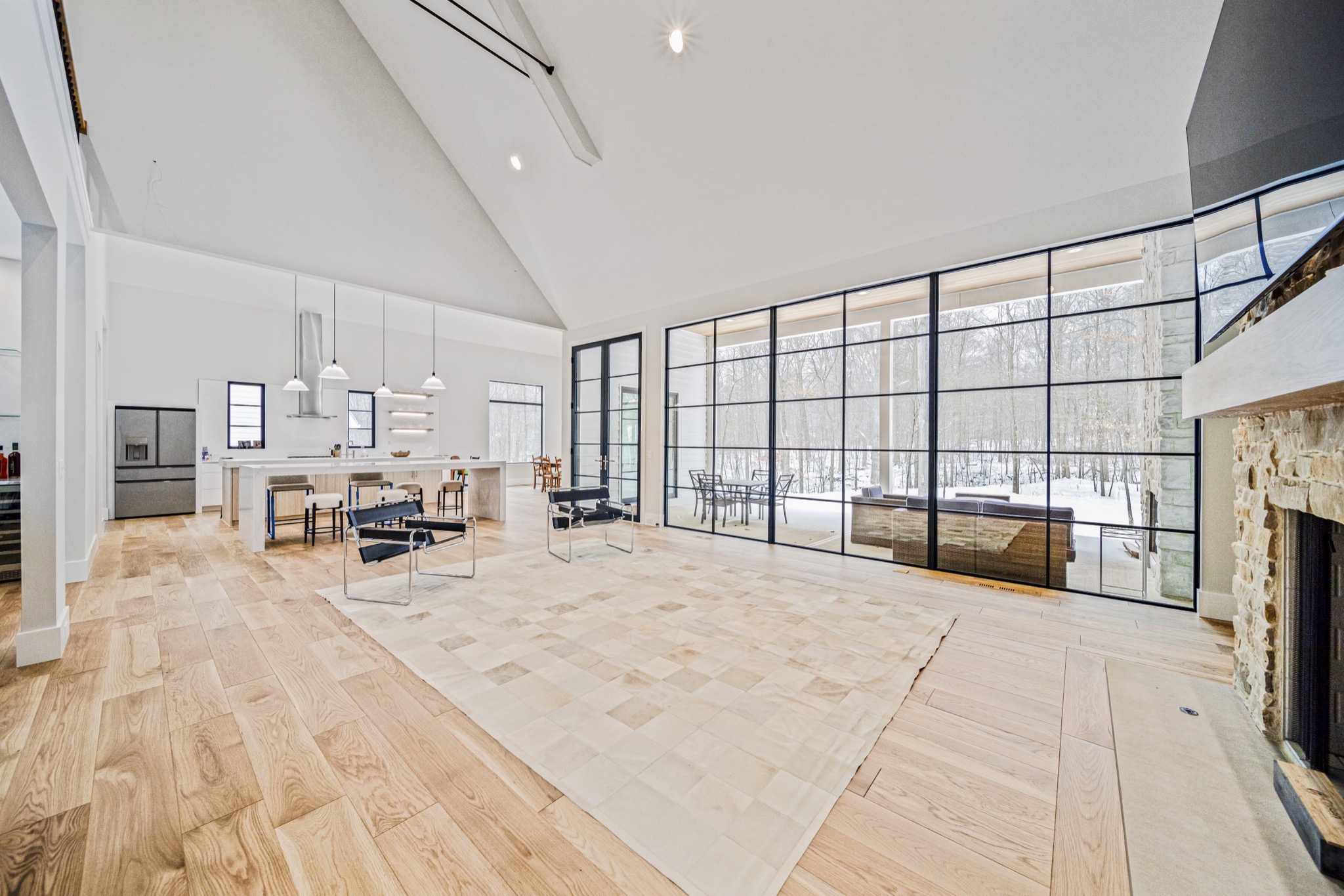 Modern luxury estate with glass curtain wall — Skoda Construction, Northeast Ohio